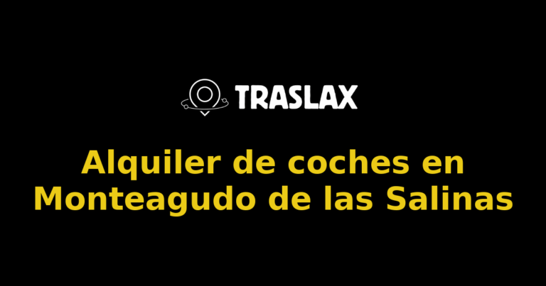 Alquiler de coches en Monteagudo de las Salinas