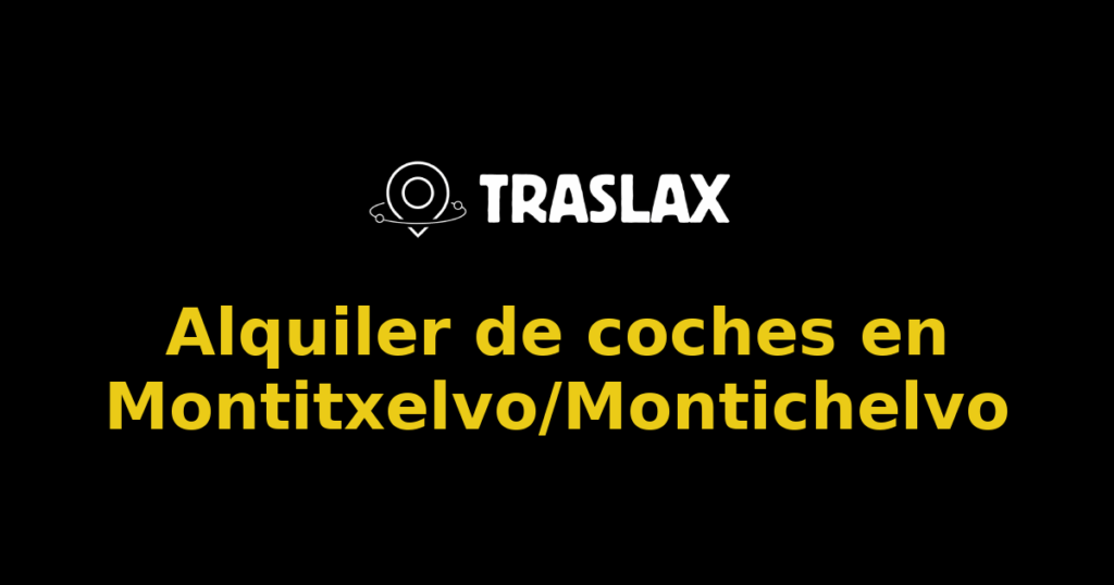 Alquiler de coches en Montitxelvo/Montichelvo