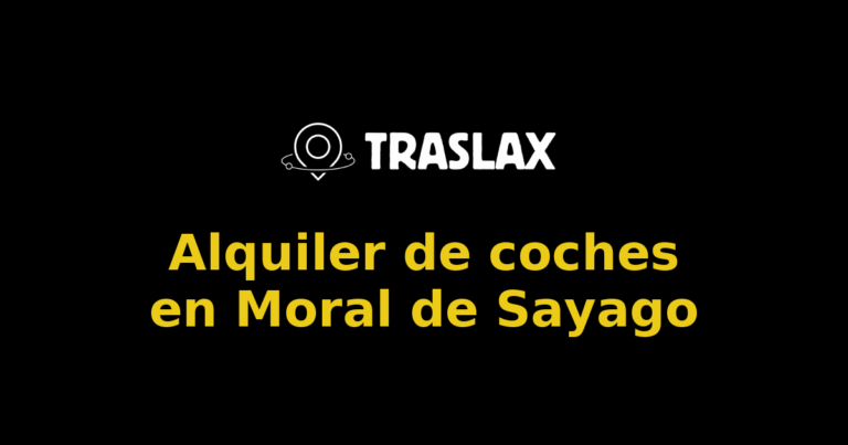 Alquiler de coches en Moral de Sayago