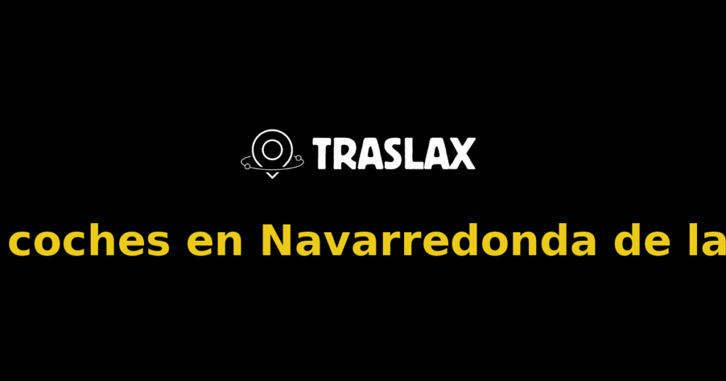 Alquiler de coches en Navarredonda de la Rinconada