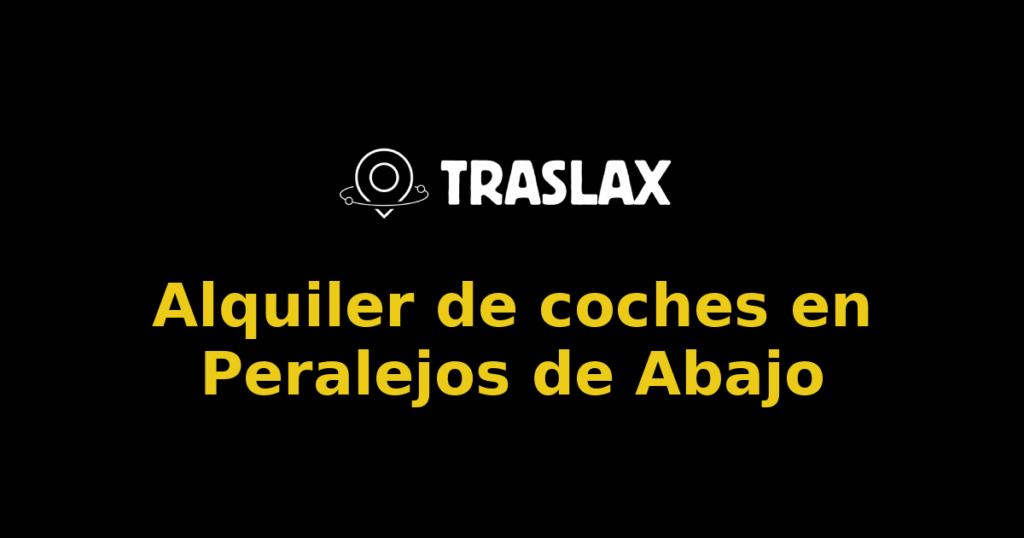 Alquiler de coches en Peralejos de Abajo