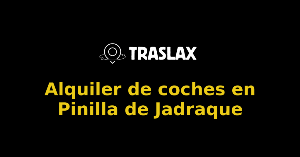 Alquiler de coches en Pinilla de Jadraque