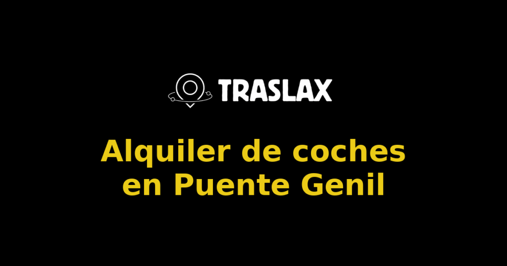 Alquiler de coches en Puente Genil