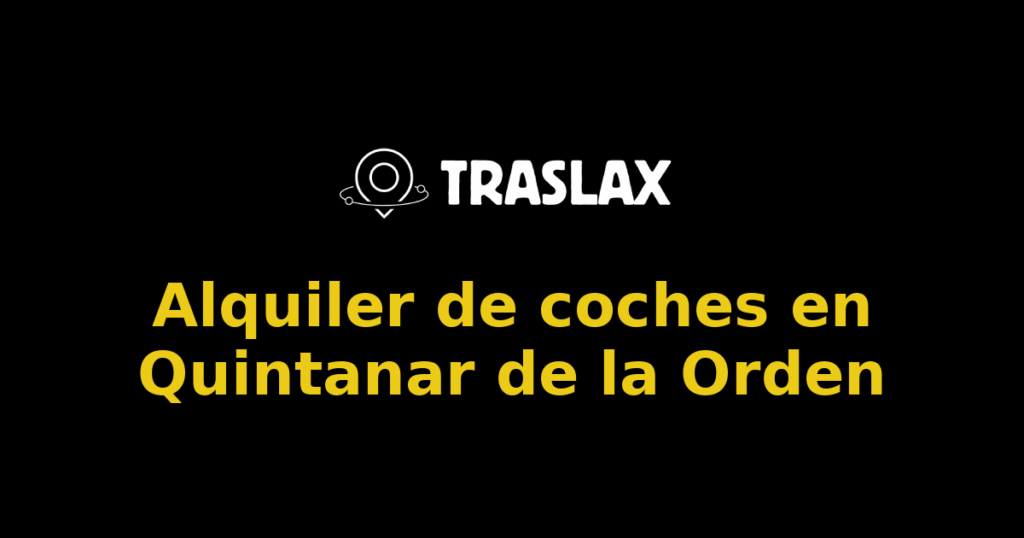 Alquiler de coches en Quintanar de la Orden