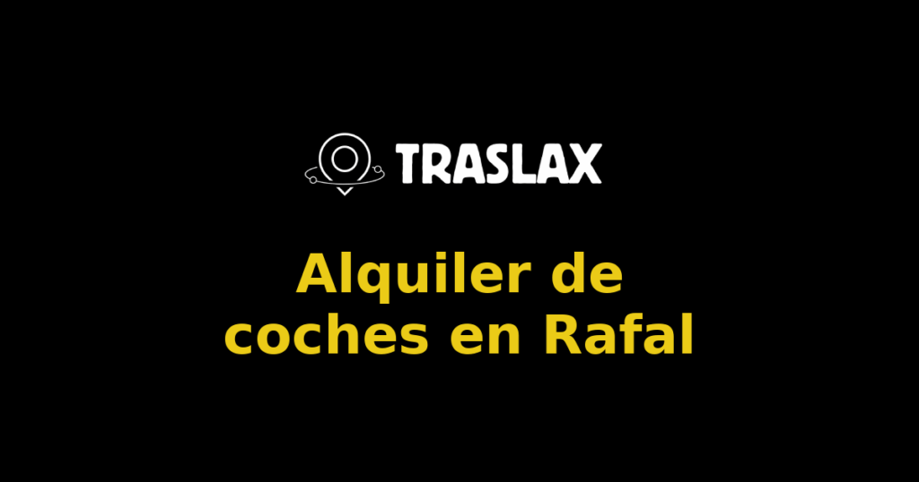 Alquiler de coches en Rafal