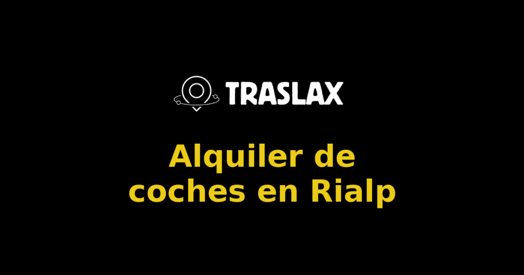 Alquiler de coches en Rialp