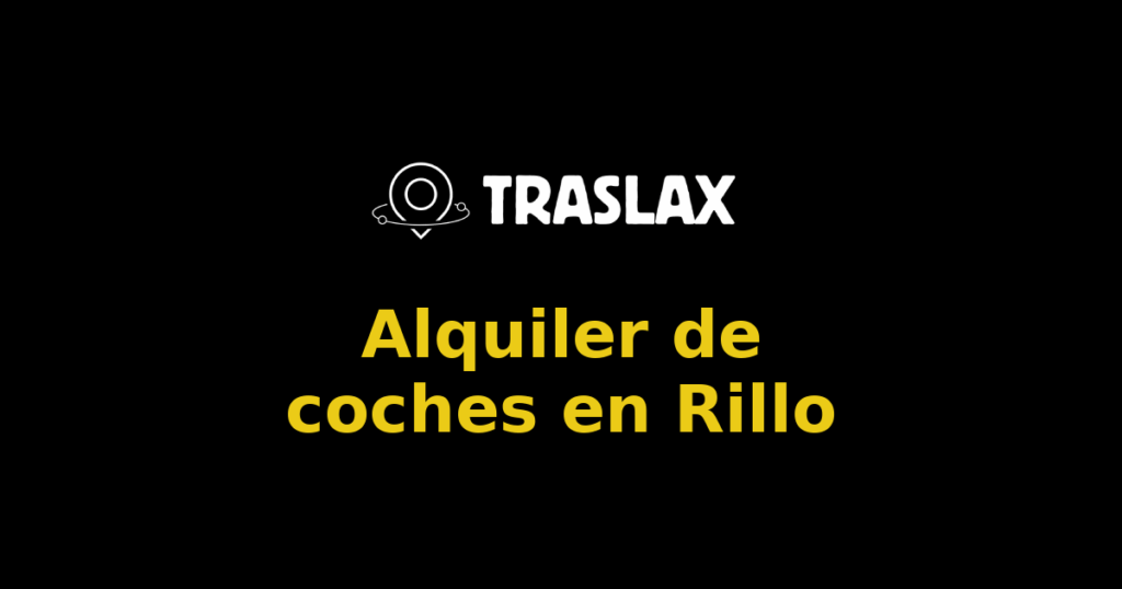 Alquiler de coches en Rillo