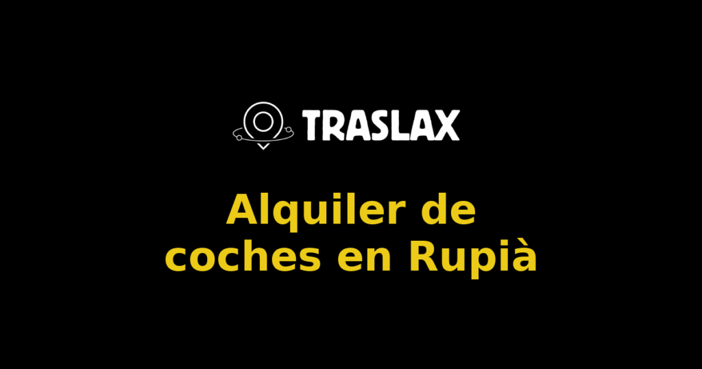 Alquiler de coches en Rupià