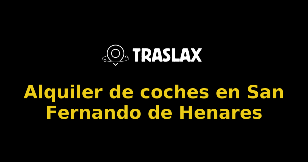 Alquiler de coches en San Fernando de Henares