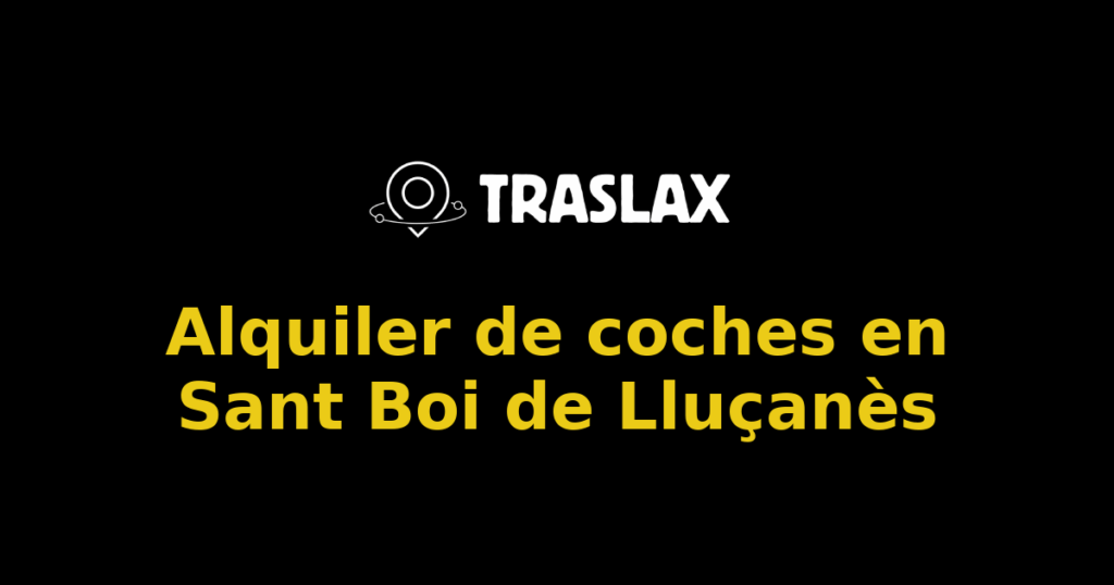 Alquiler de coches en Sant Boi de Lluçanès