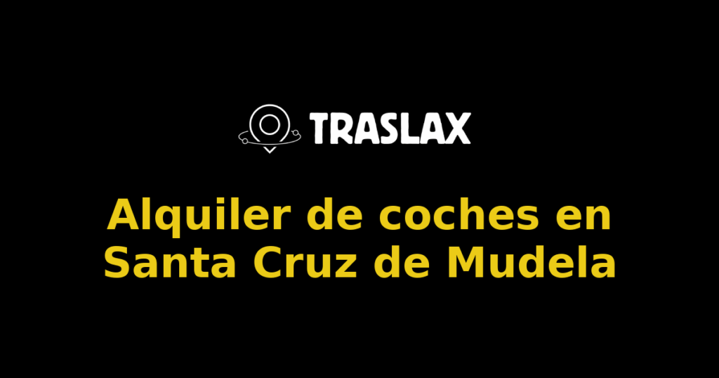 Alquiler de coches en Santa Cruz de Mudela