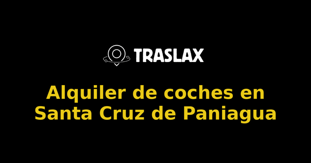 Alquiler de coches en Santa Cruz de Paniagua