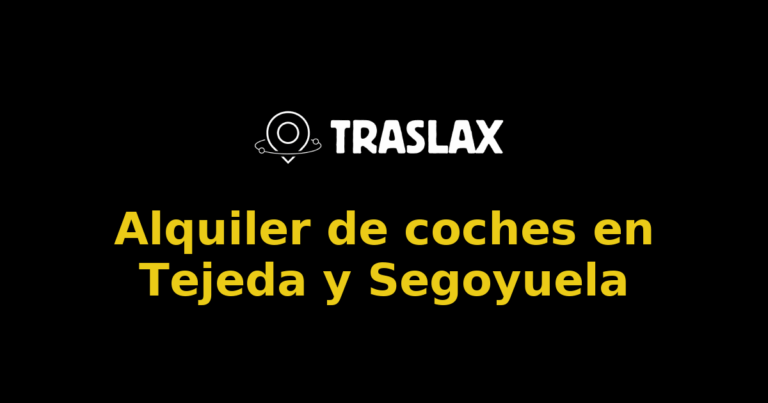 Alquiler de coches en Tejeda y Segoyuela
