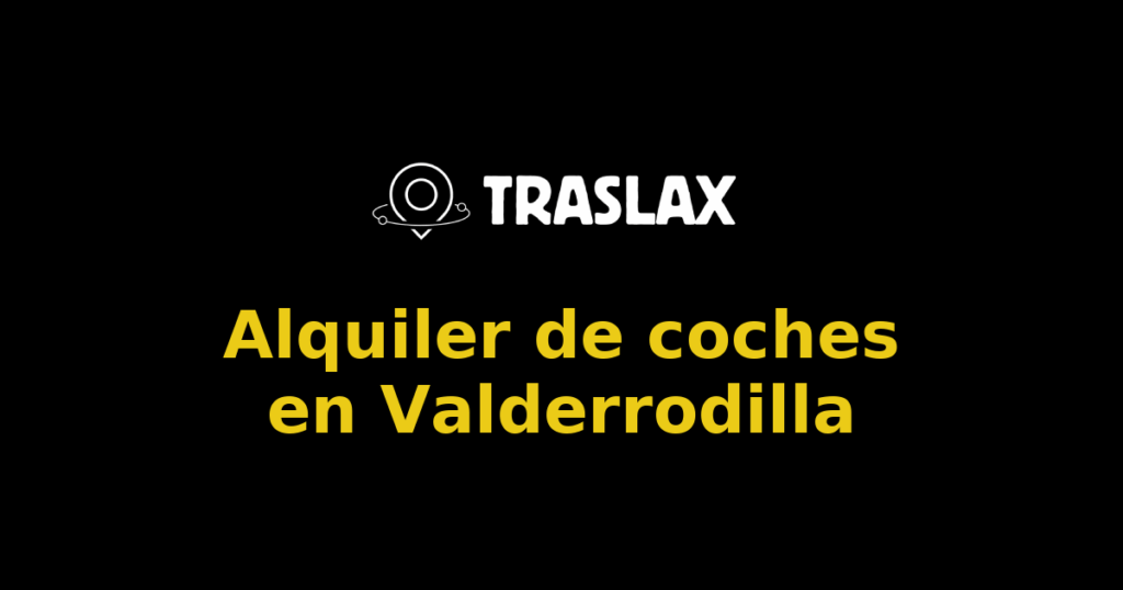 Alquiler de coches en Valderrodilla