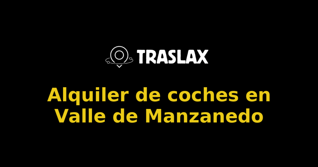 Alquiler de coches en Valle de Manzanedo