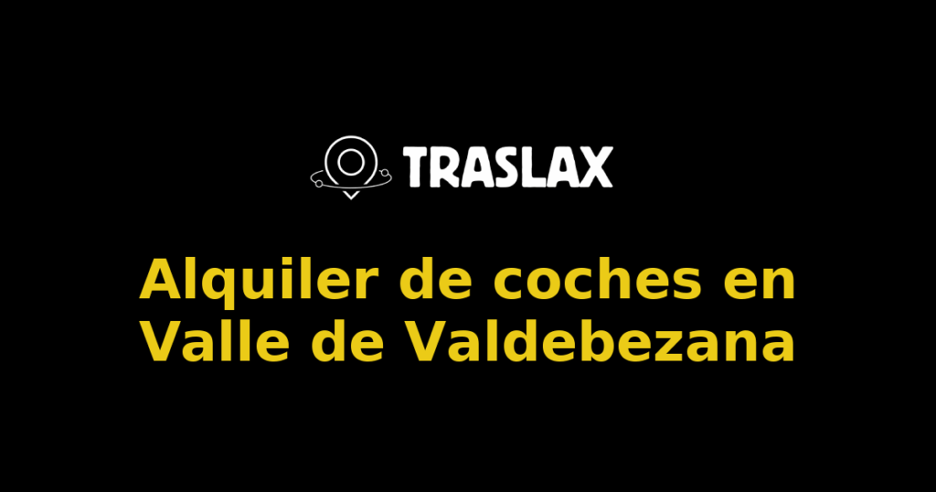Alquiler de coches en Valle de Valdebezana