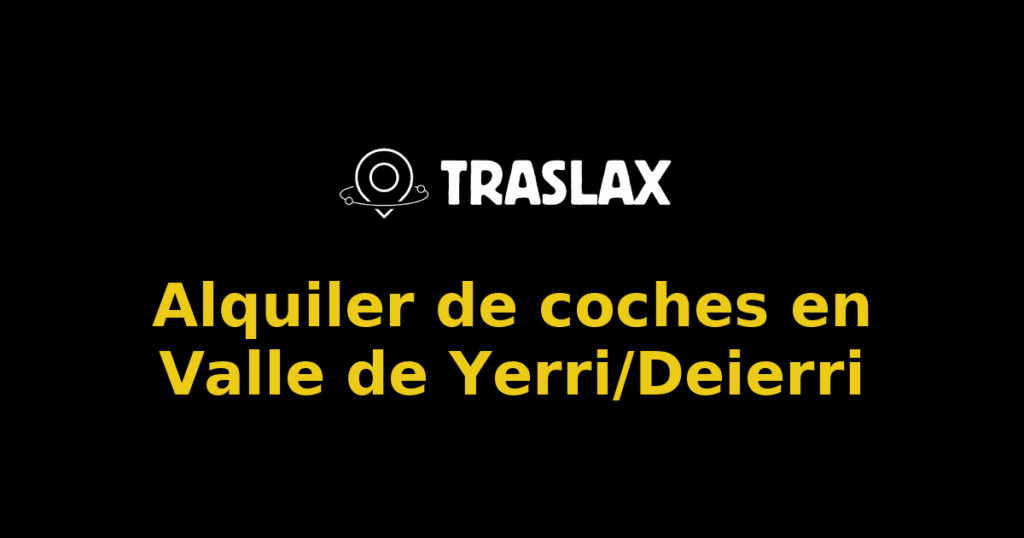 Alquiler de coches en Valle de Yerri/Deierri