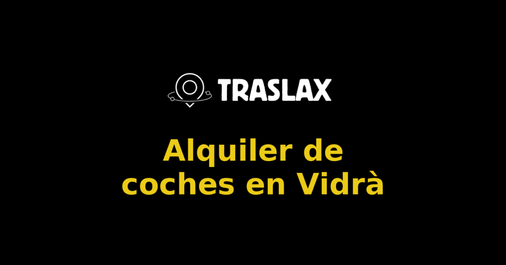 Alquiler de coches en Vidrà