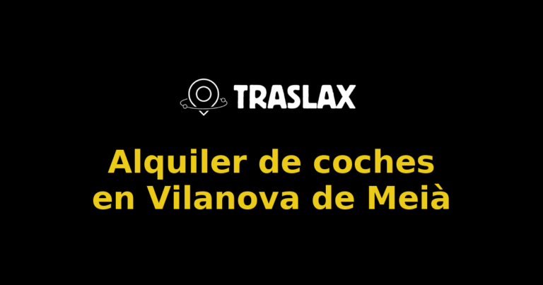 Alquiler de coches en Vilanova de Meià