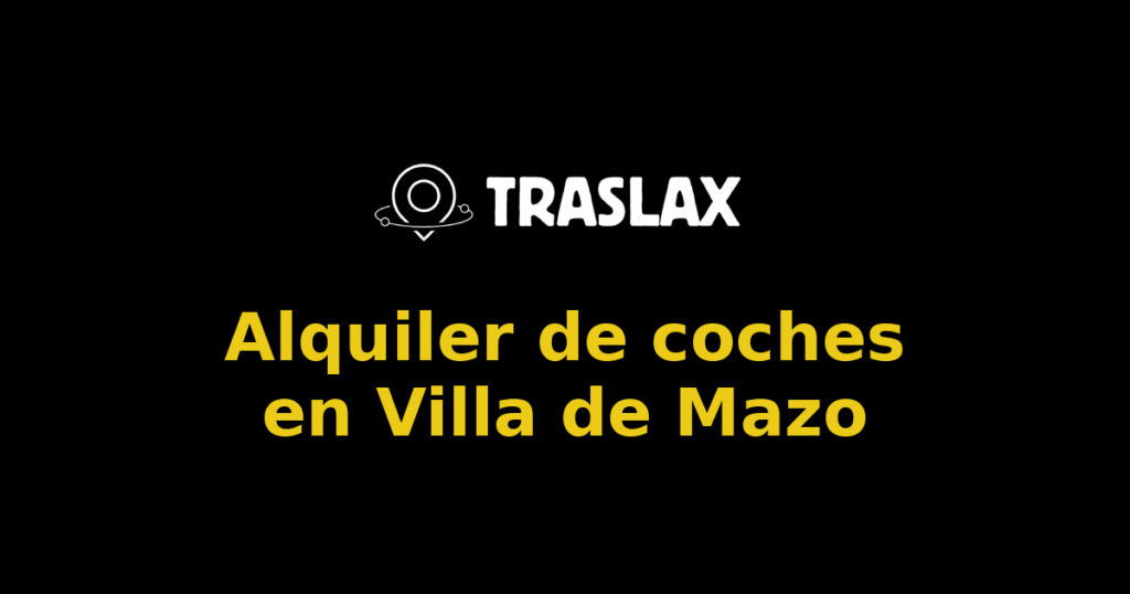 Alquiler de coches en Villa de Mazo