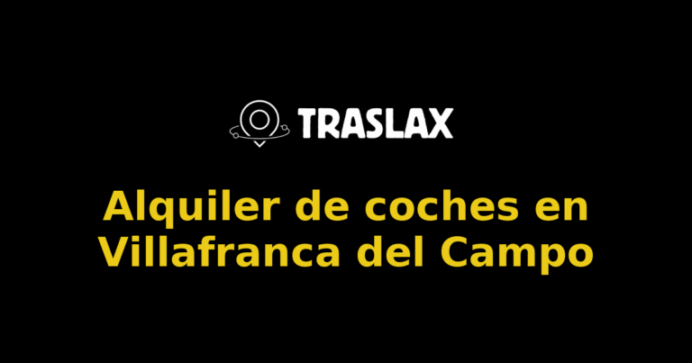 Alquiler de coches en Villafranca del Campo