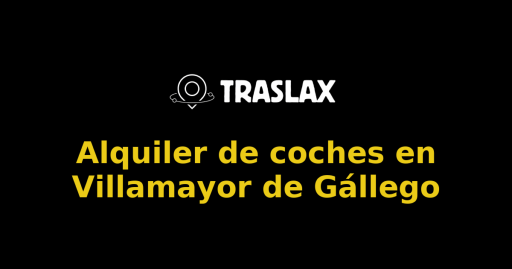 Alquiler de coches en Villamayor de Gállego