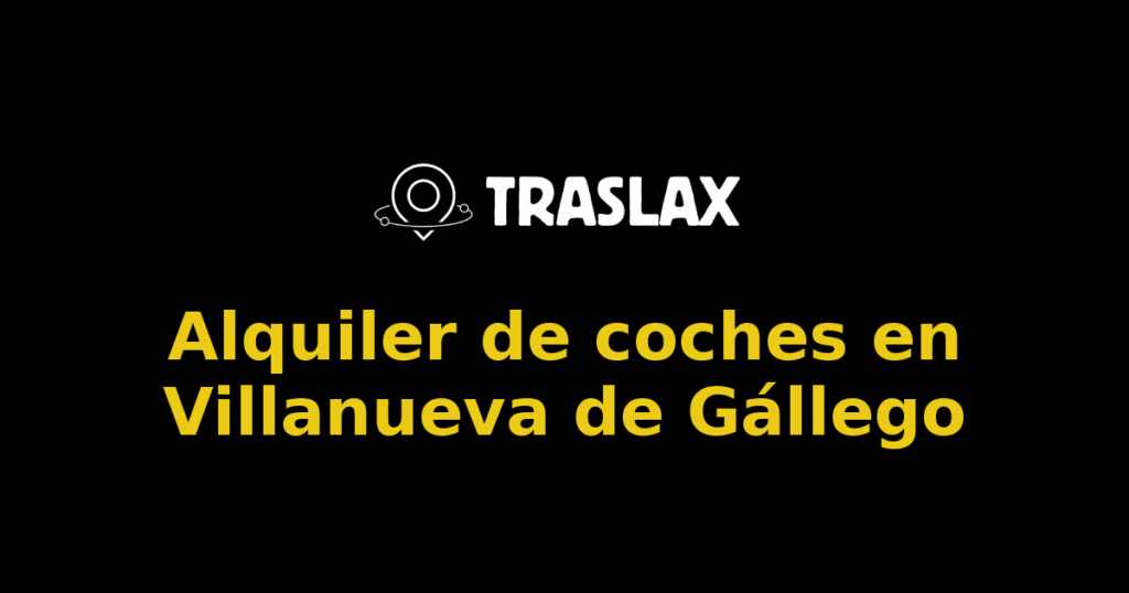 Alquiler de coches en Villanueva de Gállego
