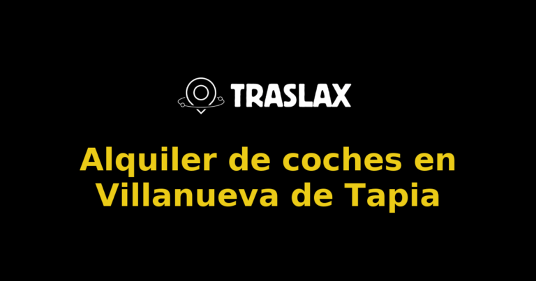 Alquiler de coches en Villanueva de Tapia