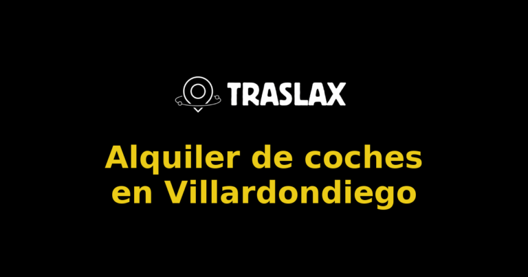 Alquiler de coches en Villardondiego