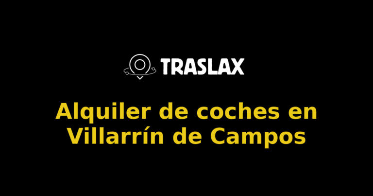 Alquiler de coches en Villarrín de Campos