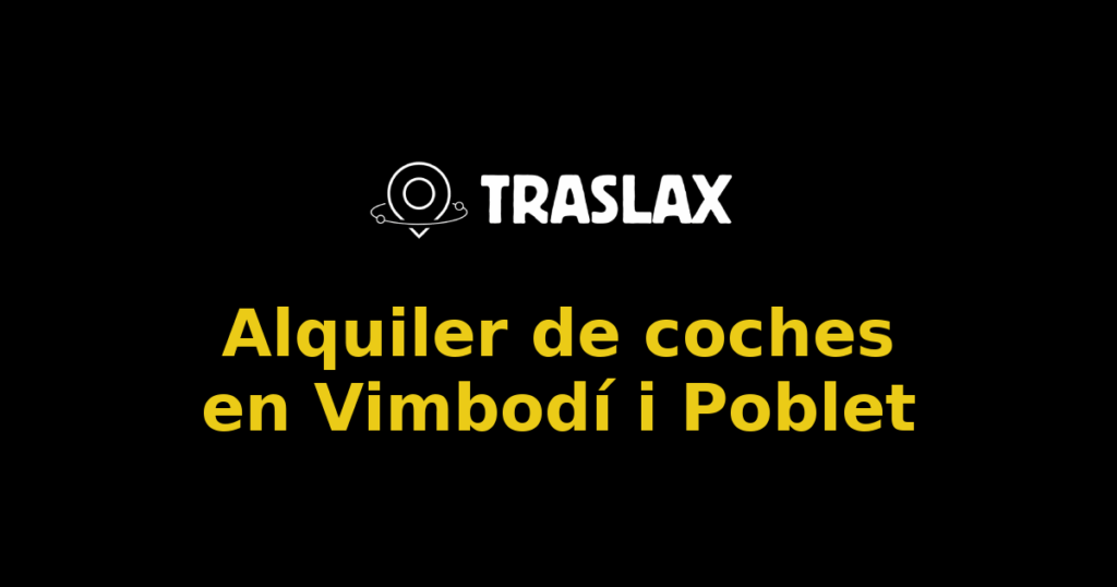 Alquiler de coches en Vimbodí i Poblet