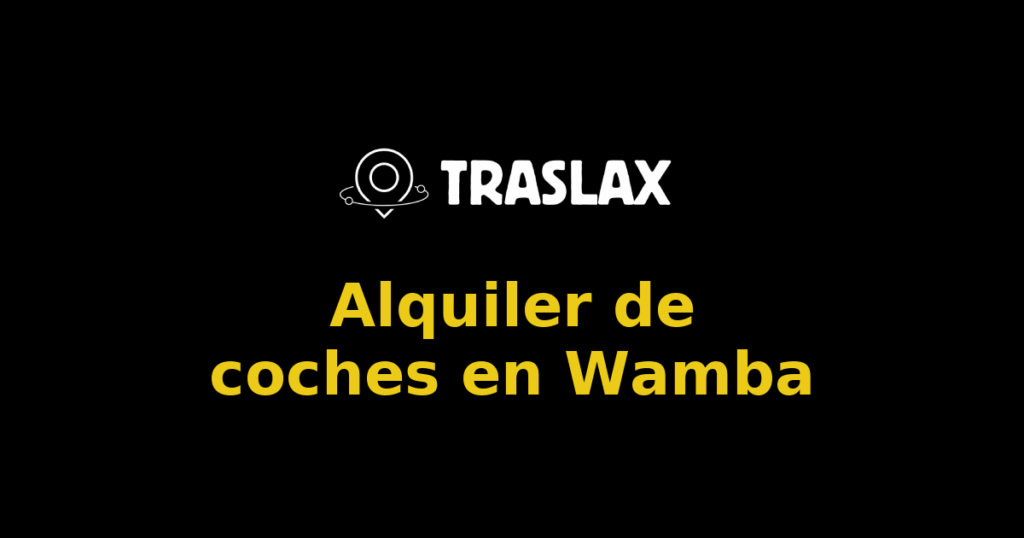 Alquiler de coches en Wamba