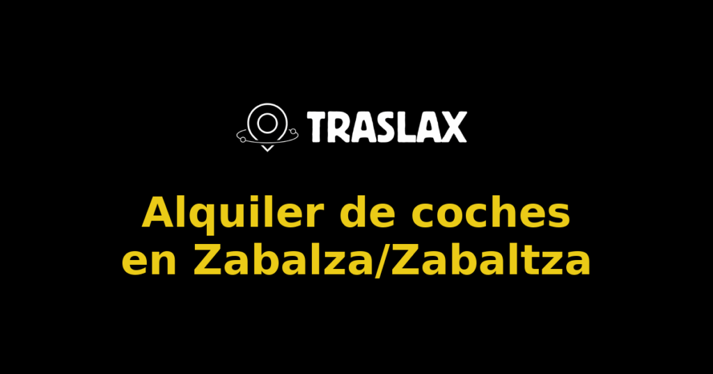 Alquiler de coches en Zabalza/Zabaltza
